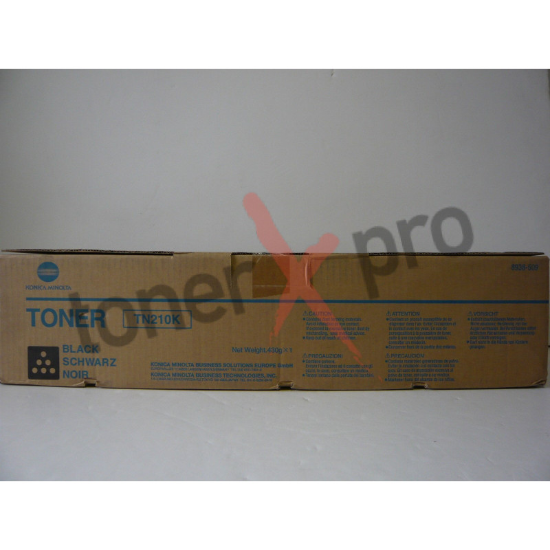 MINOLTA TONER BLACK BIZHUB C250 ORIGINAL TN210 TN210K 8938509