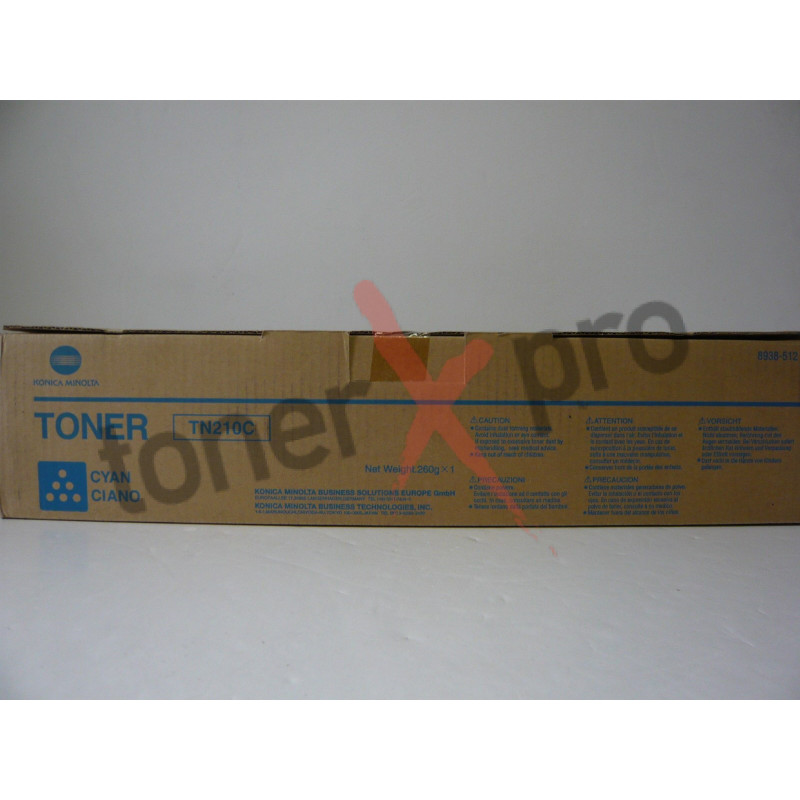 MINOLTA TONER CYAN BIZHUB C250 ORIGINAL TN210 TN210C 8938512 MINOLTA TONER CYAN BIZHUB C250 ORIGINAL TN210 TN210C 8938512