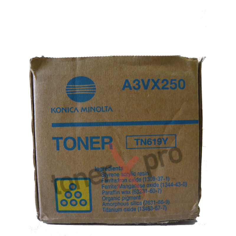 MINOLTA TONER YELLOW BIZHUB PRESS C1060 ORIGINAL TN619Y A3VX250 MINOLTA TONER YELLOW BIZHUB PRESS C1060 ORIGINAL TN619Y A3VX250