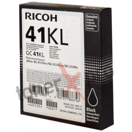 RICOH TONER BLACK SG2100 ORIGINAL 405765 GC41KL