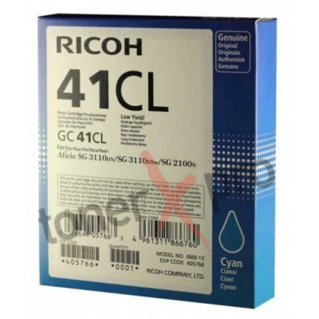 RICOH TONER CYAN SG2100 ORIGINAL 405766 GC41CL