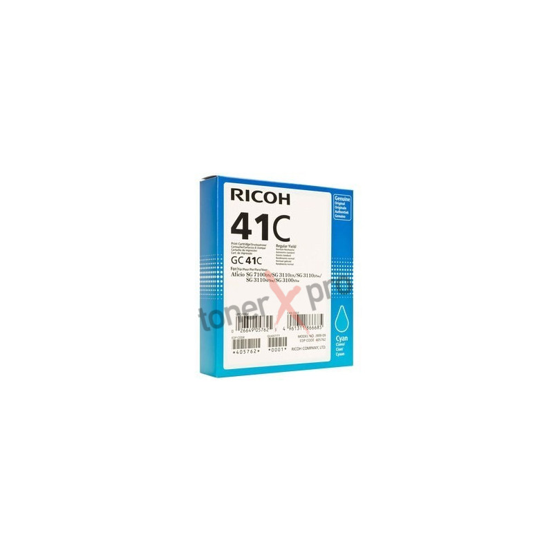 RICOH TONER CYAN SG3110 ORIGINAL 405762 GC41C