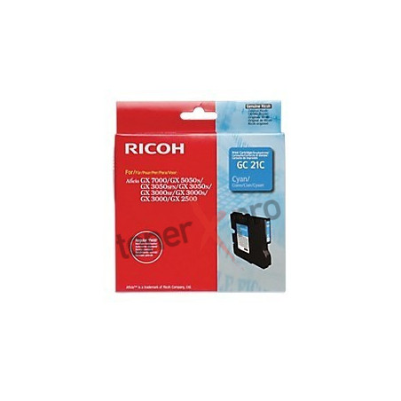 RICOH TONER GEL CYAN GX2500 ORIGINAL 405533 GC21C