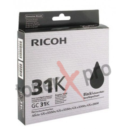 RICOH TONER GEL BLACK GXe3000 ORIGINAL 405688 GC31K
