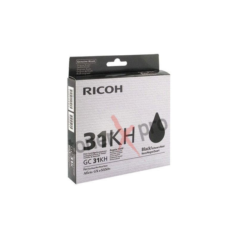 RICOH TONER GEL BLACK GXe5550 ORIGINAL 405701 GC31KH