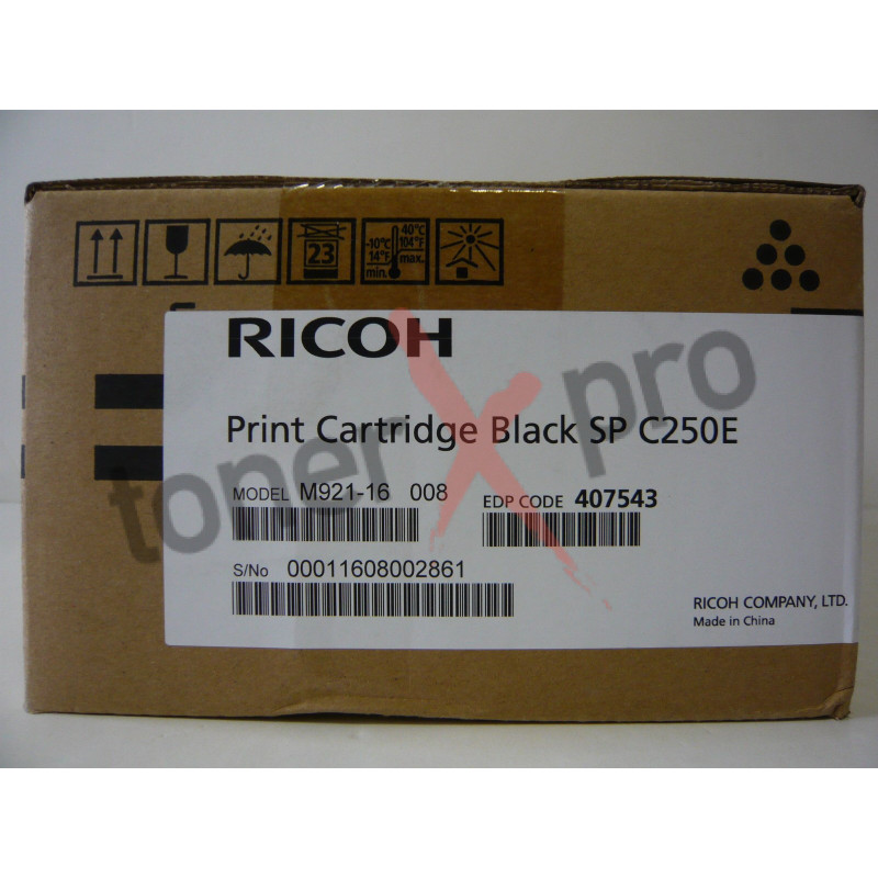 RICOH TONER BLACK SPC250E ORIGINAL 407543