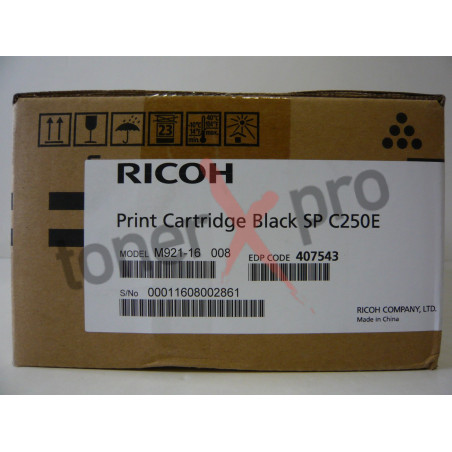 RICOH TONER BLACK SPC250E ORIGINAL 407543