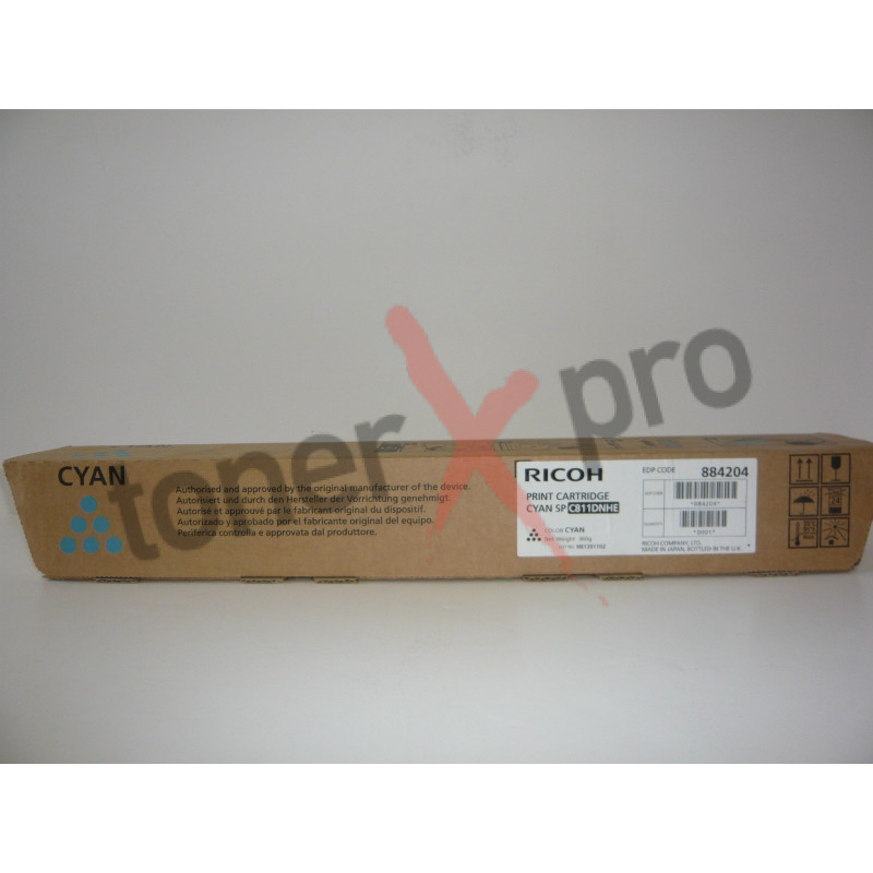 RICOH TONER CYAN SPC811DN ORIGINAL 884204 SP C811