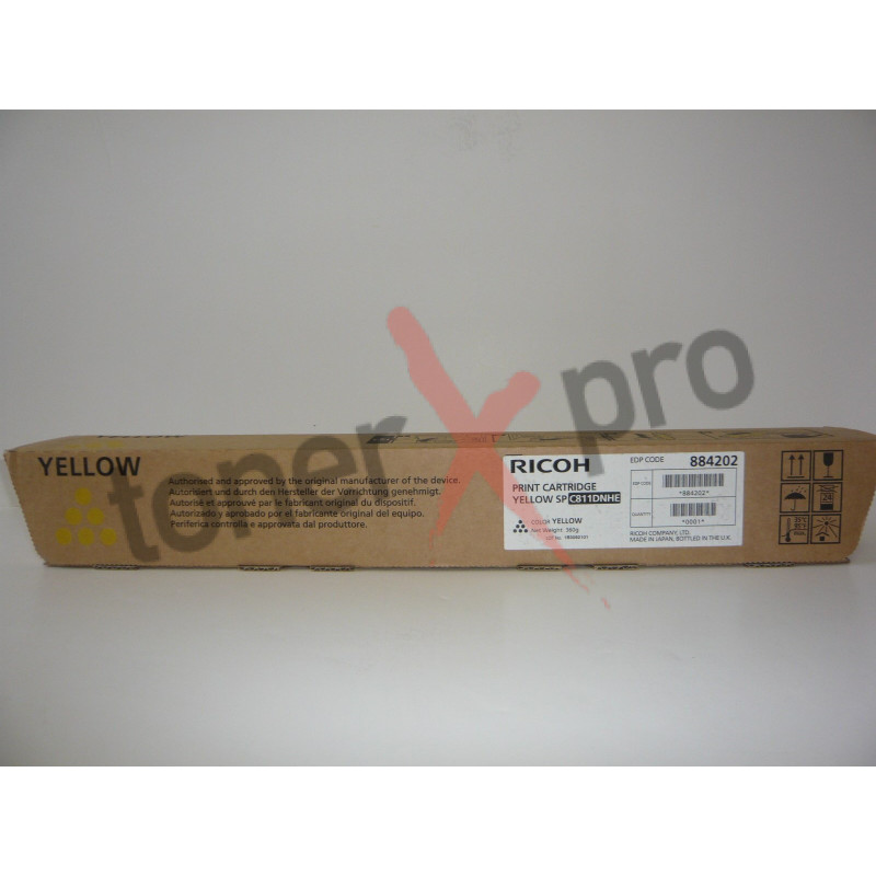 RICOH TONER YELLOW SPC811DN ORIGINAL 884202 SP C811