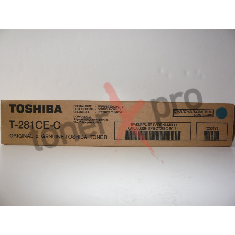 TOSHIBA TONER CYAN E STUDIO 281 ORIGINAL T281CE T281CEC TOSHIBA TONER CYAN E STUDIO 281 ORIGINAL T281CE T281CEC