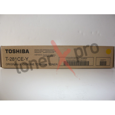 TOSHIBA TONER YELLOW E STUDIO 281 ORIGINAL T281CEY