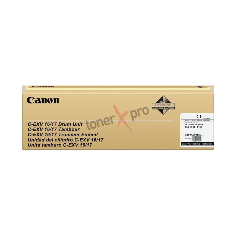 CANON DRUM UNIT BLACK IMAGERUNNER C4080 ORIGINAL 0258B002 CEXV16 CEXV17 CANON DRUM UNIT BLACK IMAGERUNNER C4080 ORIGINAL 0258B002 CEXV16 CEXV17