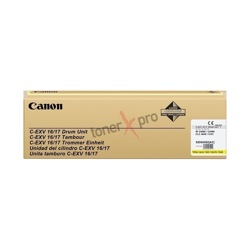 CANON DRUM UNIT YELLOW IMAGERUNNER C4080 ORIGINAL 0255B002 CEXV16 CEXV17