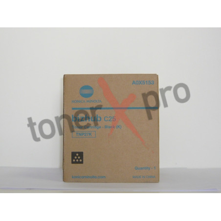 MINOLTA TONER BLACK BIZHUB C25 ORIGINAL TNP27K A0X5153