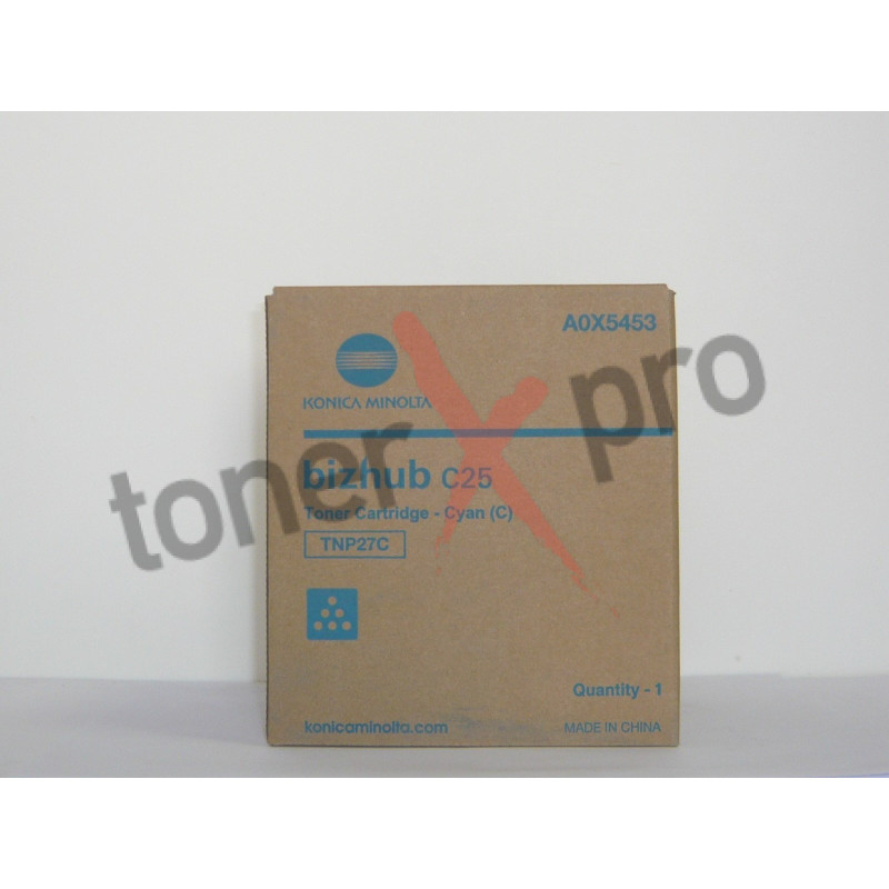 MINOLTA TONER CYAN BIZHUB C25 ORIGINAL TNP27 TNP27C A0X5453 MINOLTA TONER CYAN BIZHUB C25 ORIGINAL TNP27 TNP27C A0X5453