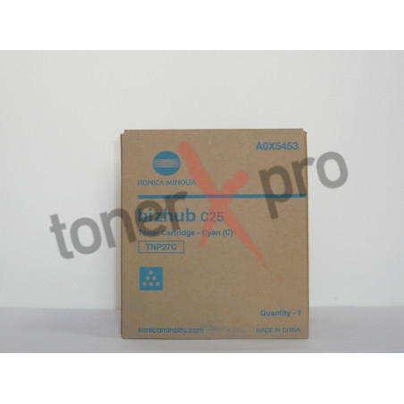 MINOLTA TONER CYAN BIZHUB C25 ORIGINAL TNP27C A0X5453