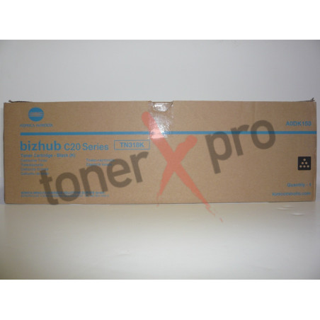 MINOLTA TONER BLACK BIZHUB C20P ORIGINAL TN318K AODK153