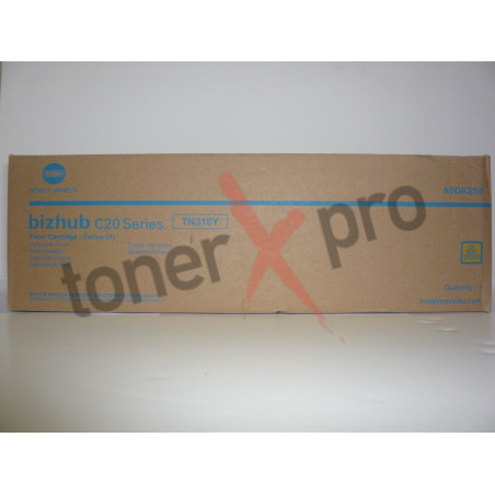 MINOLTA TONER YELLOW BIZHUB C20P ORIGINAL TN318Y AODK253