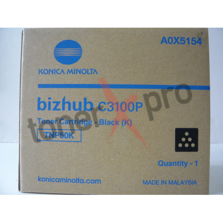 MINOLTA TONER BLACK BIZHUB C3100 ORIGINAL TNP50K A0X5154