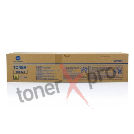 MINOLTA TONER YELLOW BIZHUB PRO C6501 ORIGINAL TN612Y A0VW250