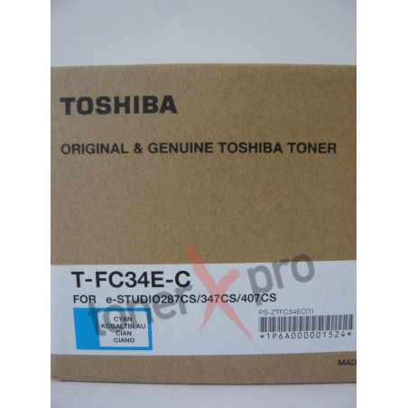 TOSHIBA TONER CYAN E STUDIO 287 ORIGINAL TFC34EC