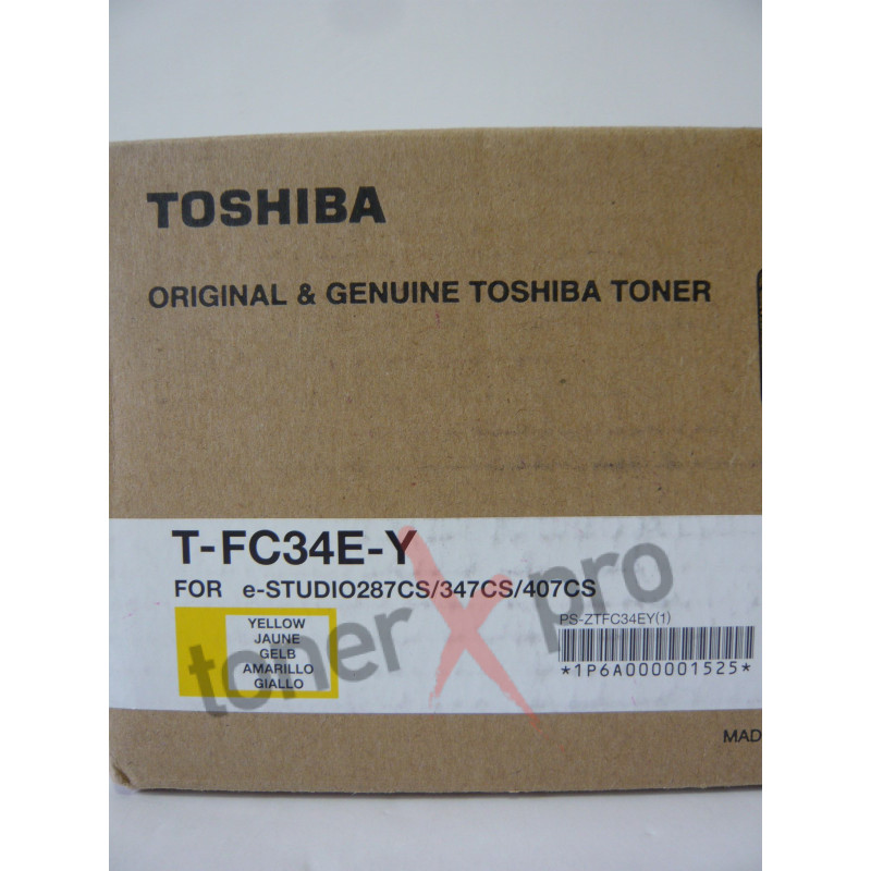 TOSHIBA TONER YELLOW E STUDIO 287 ORIGINAL  6A000001525 TFC34E TFC34EY