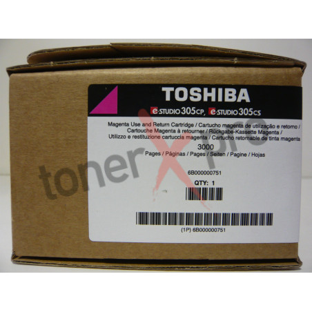 TOSHIBA TONER MAGENTA E STUDIO 305 ORIGINAL 6B000000751 T305PMR
