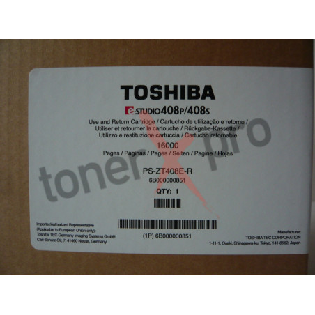 TOSHIBA TONER E STUDIO 408P ORIGINAL 6B000000851 T408ER