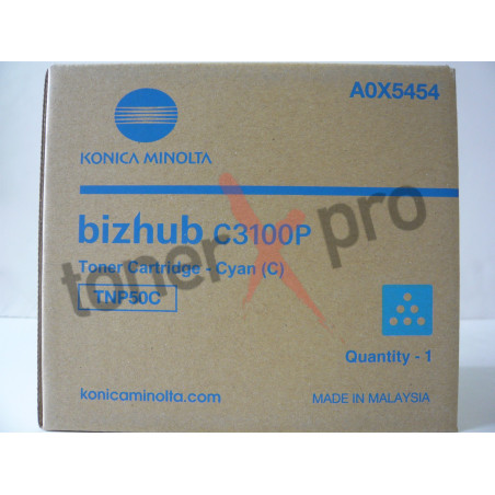 MINOLTA TONER CYAN BIZHUB C3100 ORIGINAL TNP50C A0X5454