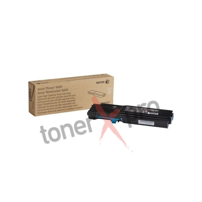 XEROX TONER PHASER 6600/ WC 6605/CYAN/CTG-HC-6KC/ 106R02229   ORIGINE