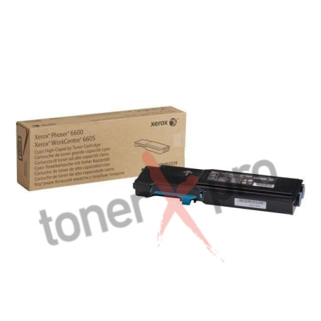 XEROX TONER PHASER 6600/ WC 6605/CYAN/CTG-HC-6KC/ 106R02229   ORIGINE