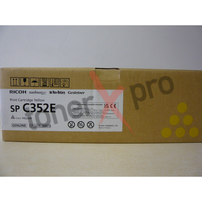 RICOH TONER YELLOW SPC352 ORIGINAL 407386
