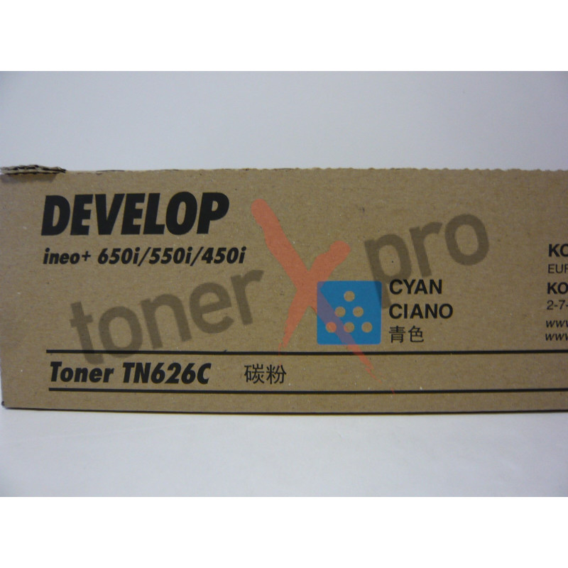 DEVELOP TONER CYAN INEO+450I ORIGINAL TN626 TN626C ACV14D0