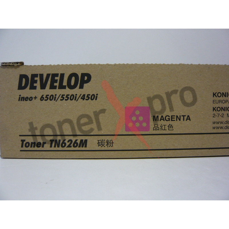 DEVELOP TONER MAGENTA INEO+450I ORIGINAL TN626 TN626M ACV13D0 DEVELOP TONER MAGENTA INEO+450I ORIGINAL TN626 TN626M ACV13D0