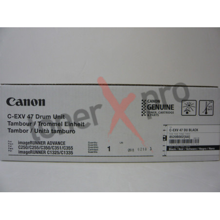 CANON DRUM UNIT BLACK IMAGERUNNER ADVANCE C250 ORIGINAL CEXV47B