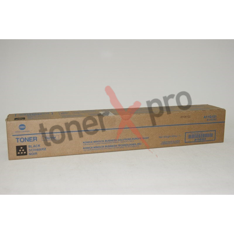 MINOLTA TONER BLACK BIZHUB C220 ORIGINAL TN216 TN216K A11G151 MINOLTA TONER BLACK BIZHUB C220 ORIGINAL TN216 TN216K A11G151