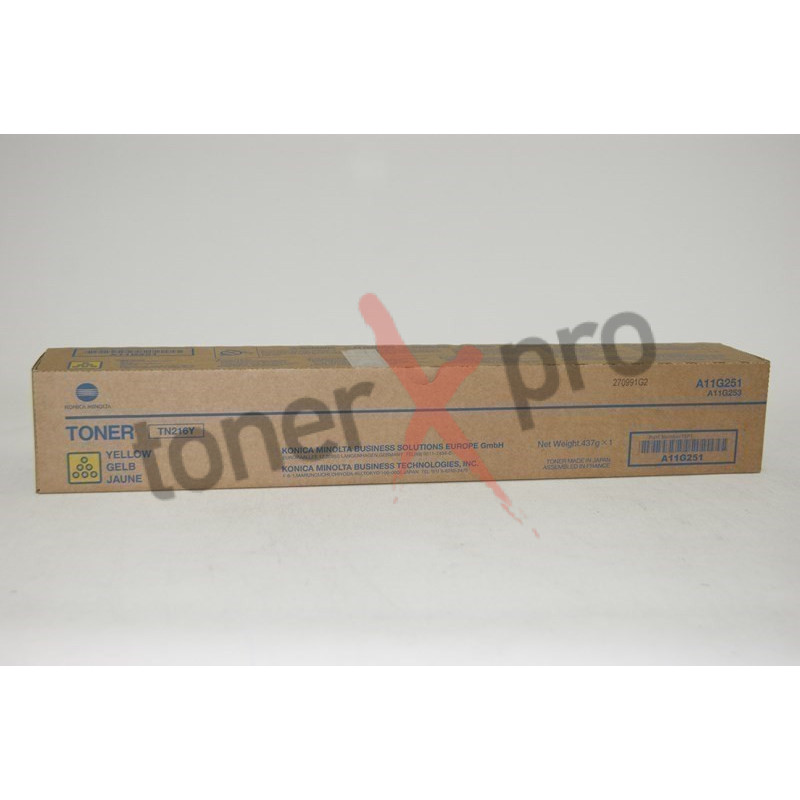 MINOLTA TONER YELLOW BIZHUB C220 ORIGINAL TN216 TN216Y A11G251