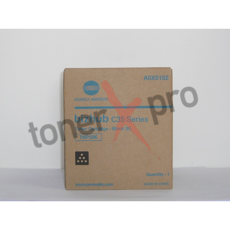 MINOLTA TONER BLACK BIZHUB C35P ORIGINAL TNP22 TNP22K A0X5152