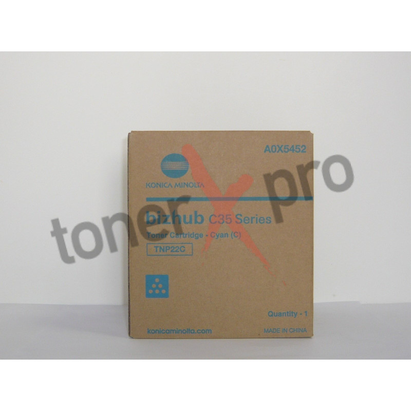 MINOLTA TONER CYAN BIZHUB C35P ORIGINAL TNP22 TNP22C A0X5452 MINOLTA TONER CYAN BIZHUB C35P ORIGINAL TNP22 TNP22C A0X5452