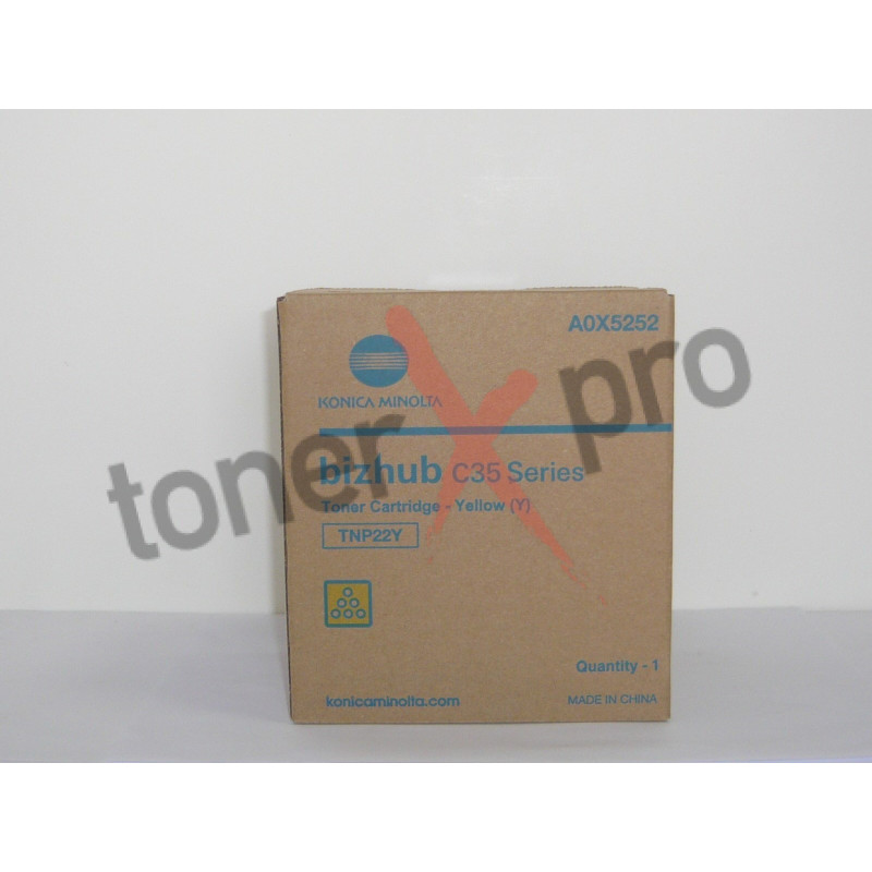 MINOLTA TONER YELLOW BIZHUB C35P ORIGINAL TNP22 TNP22Y A0X5252 MINOLTA TONER YELLOW BIZHUB C35P ORIGINAL TNP22 TNP22Y A0X5252