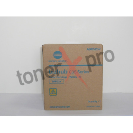 MINOLTA TONER YELLOW BIZHUB C35P ORIGINAL TNP22Y A0X5252