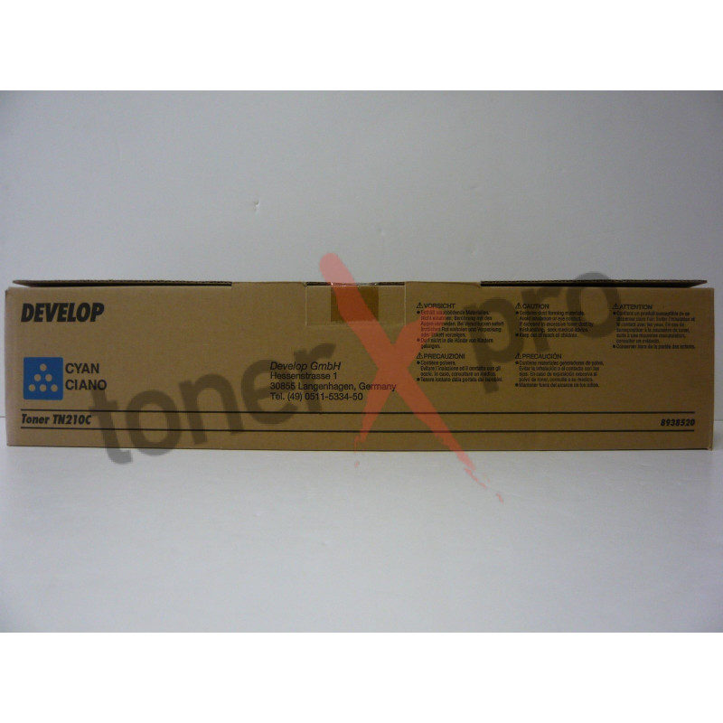 DEVELOP TONER CYAN INEO+250 ORIGINAL TN210 TN210C 89385200