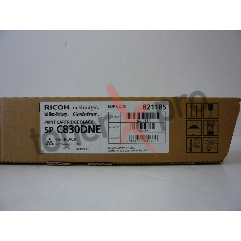 RICOH TONER BLACK SPC830 ORIGINAL 821121 SP C830DNE