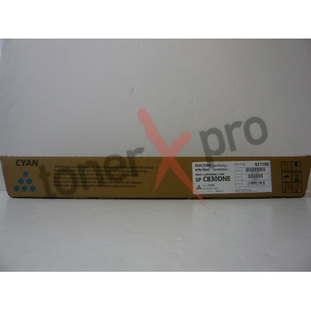 RICOH TONER CYAN SPC830 ORIGINAL 821124 SP C830DNE