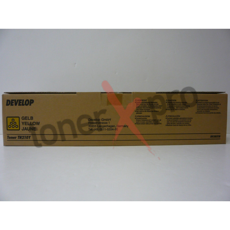 DEVELOP TONER YELLOW INEO+250 ORIGINAL TN210 TN210Y 89385180 DEVELOP TONER YELLOW INEO+250 ORIGINAL TN210 TN210Y 89385180