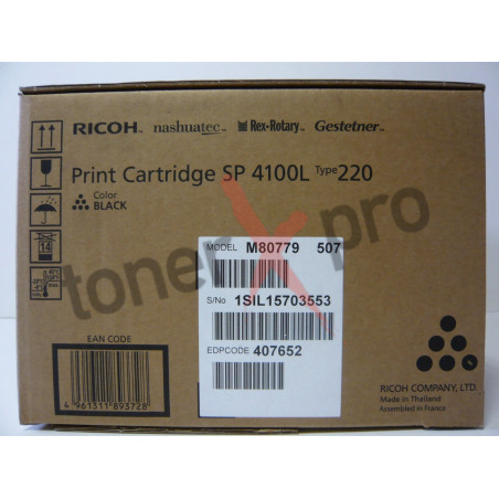 RICOH TONER SP4100L ORIGINAL 407652 SP 4100L TYPE 220