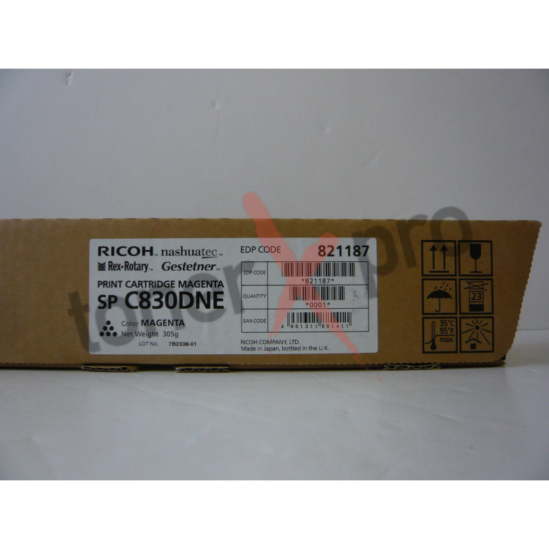 RICOH TONER MAGENTA SPC830 ORIGINAL 821123 SP C830DNE