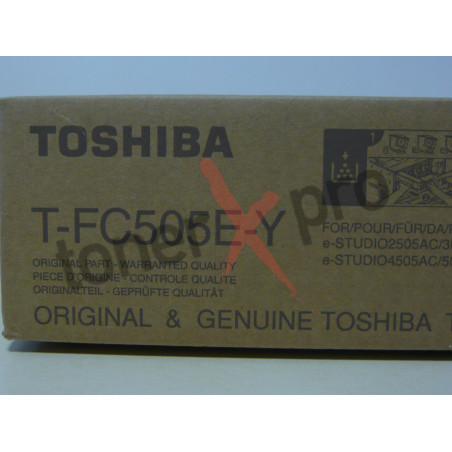 TOSHIBA TONER YELLOW E STUDIO 3505A ORIGINAL TFC505 TFC505EY 6AJ00000147