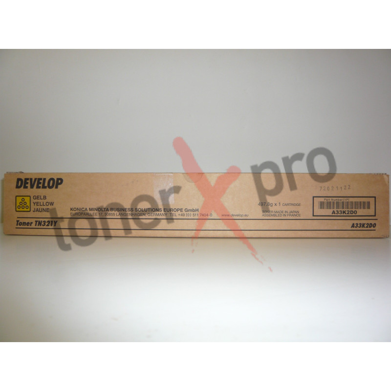 DEVELOP TONER YELLOW INEO+224 ORIGINAL TN321 TN321Y A33K2D0