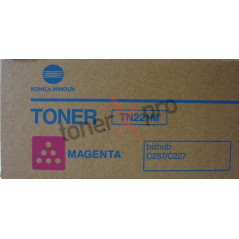 MINOLTA TONER MAGENTA BIZHUB C227 ORIGINAL TN221M A8K3350